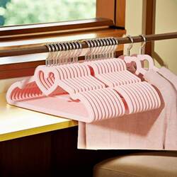 Household clothes hanging seamless flocking hanger anti-shoulder corner wardrobe storage organizer special love anti-slip clothes support Household clothes hanging seamless flocking hanger anti-shoulder corner wardrobe storage organizer special love anti-slip clothes support