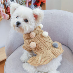 Pet clothes, puppy and cat clothes, autumn and winter sweaters, thickened and warm teddy, Bichon, Pomeranian and bulldog clothes Pet clothes, puppy and cat clothes, autumn and winter sweaters, thickened and warm teddy, Bichon, Pomeranian and bulldog clothes