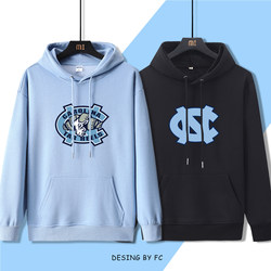 Ncaa North Carolina Hooded Sweatshirt, University of North Carolina Peripheral Basketball Sportswear, Loose Autumn and Winter Thick Student Jacket Ncaa North Carolina Hooded Sweatshirt, University of North Carolina Peripheral Basketball Sportswear, Loose Autumn and Winter Thick Student Jacket