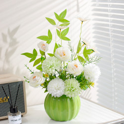 Nordic Style Fresh Artificial Flowers, Faux Flower Decorations for Home, Living Room, Dining Table, High-End Realistic Floral Arrangements Nordic Style Fresh Artificial Flowers, Faux Flower Decorations for Home, Living Room, Dining Table, High-End Realistic Floral Arrangements