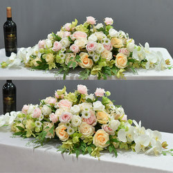 Artificial Flowers, Artificial Flowers, High-End Conference Table Flowers, Business Table Flowers, Hotel Sign-In Table Long Table Decoration, Table Flowers, Flower Arrangements Artificial Flowers, Artificial Flowers, High-End Conference Table Flowers, Business Table Flowers, Hotel Sign-In Table Long Table Decoration, Table Flowers, Flower Arrangements