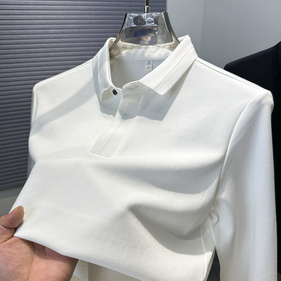 Inner furry underwear T-shirt men's long-sleeved autumn middle-aged men's solid color loose polo shirt collar top
Inner furry underwear T-shirt men's long-sleeved autumn middle-aged men's solid color loose polo shirt collar top