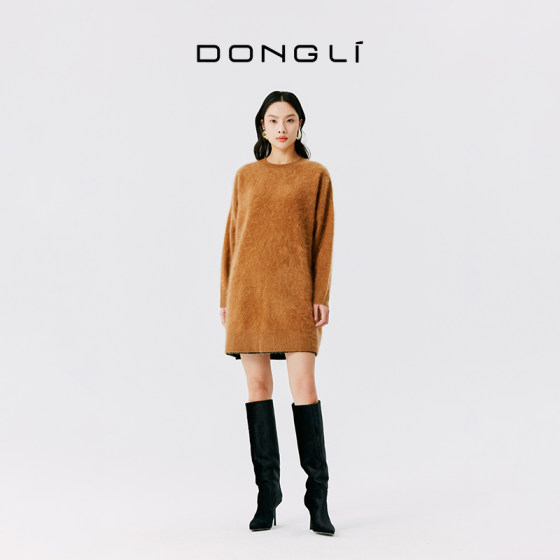 Dongli cashmere women's round neck mid-length long sleeve pullover thick slim sweater knitted sweater 4987
Dongli cashmere women's round neck mid-length long sleeve pullover thick slim sweater knitted sweater 4987