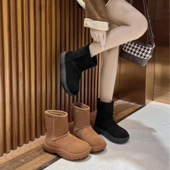 DaYaYa plus size women's shoes cow velvet casual snow boots DaYaYa plus size women's shoes cow velvet casual snow boots