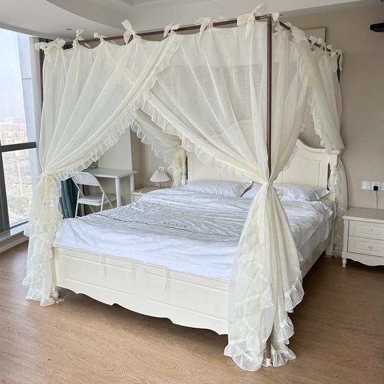 2025 new lace-up encrypted mosquito net household bedroom stand floor-mounted bed mantle high-end princess bed curtain yarn
2025 new lace-up encrypted mosquito net household bedroom stand floor-mounted bed mantle high-end princess bed curtain yarn