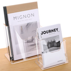 Sanrui A4 Desktop Document Display Rack, Transparent Acrylic Thickened Shelf, Reading Material Folding Storage Rack, Advertising Exhibition Front Desk Promotional Materials Office Business Storage Rack, Newspaper and Magazine Rack Sanrui A4 Desktop Document Display Rack, Transparent Acrylic Thickened Shelf, Reading Material Folding Storage Rack, Advertising Exhibition Front Desk Promotional Materials Office Business Storage Rack, Newspaper and Magazine Rack