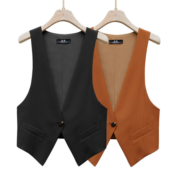 2024 spring new suit vest for women high-end short versatile fashionable vest pony clip spring and autumn exterior decoration
2024 spring new suit vest for women high-end short versatile fashionable vest pony clip spring and autumn exterior decoration