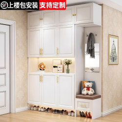 Shoe Cabinet for Home Entrance, Large Capacity Solid Wood Entryway Cabinet, Integrated Storage Cabinet, Foyer Cabinet, Storage Cabinet, Shoe Rack Shoe Cabinet for Home Entrance, Large Capacity Solid Wood Entryway Cabinet, Integrated Storage Cabinet, Foyer Cabinet, Storage Cabinet, Shoe Rack