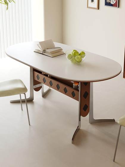 Medieval style pure white slate dining table rectangular household dining table and chair combination oval solid wood dining table for various sizes 
Medieval style pure white slate dining table rectangular household dining table and chair combination oval solid wood dining table for various sizes
