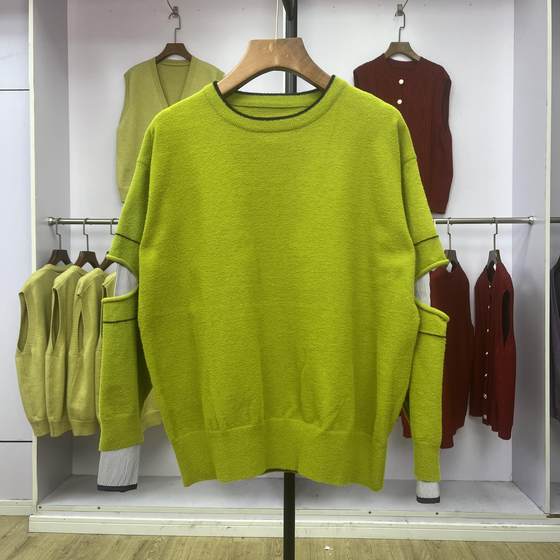 783 small man fake two-piece retro thickened round neck pullover sweater long-sleeved ins casual loose lazy style top
783 small man fake two-piece retro thickened round neck pullover sweater long-sleeved ins casual loose lazy style top
