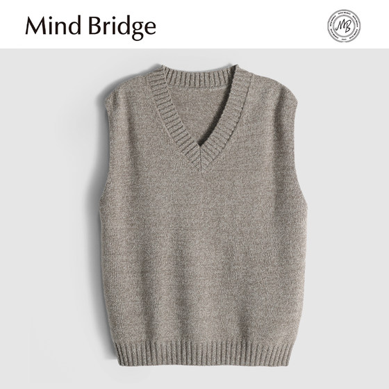 MindBridge 100% wool/600g autumn and winter V-neck knitted warm vest inner bottoming shirt men's MA74
MindBridge 100% wool/600g autumn and winter V-neck knitted warm vest inner bottoming shirt men's MA74