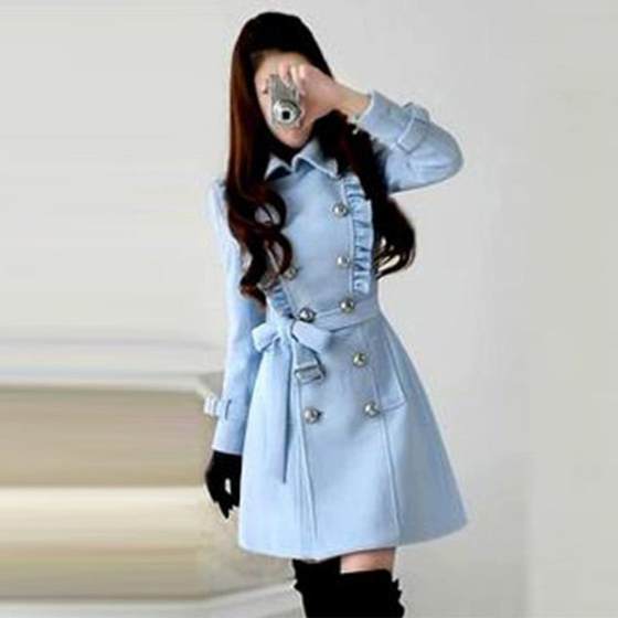 Pink lady woolen jacket winter mid-length small ruffle slim thickened double-breasted tweed coat
Pink lady woolen jacket winter mid-length small ruffle slim thickened double-breasted tweed coat