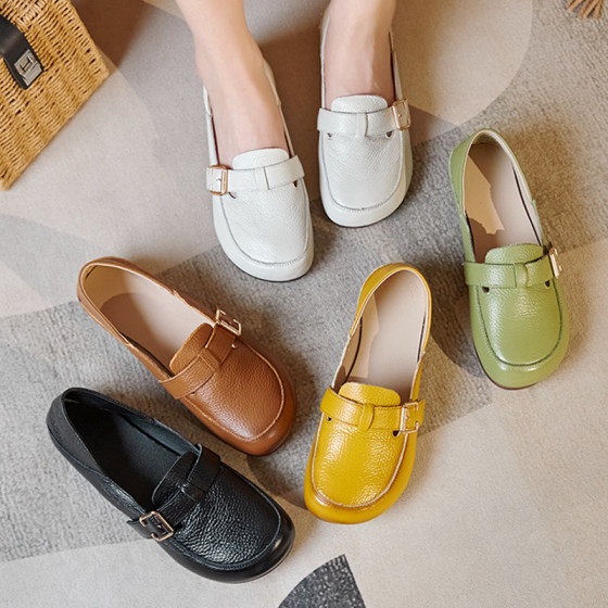 Spring and Autumn casual versatile single shoes genuine leather mother shoes beef tendon soft sole soft leather shoes comfortable Mary Zhen shoes women's shoes
Spring and Autumn casual versatile single shoes genuine leather mother shoes beef tendon soft sole soft leather shoes comfortable Mary Zhen shoes women's shoes