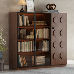 Medieval Style Bookcase with Glass Door, Dust-Proof Storage Cabinet, Home Bedroom Study Bookcase, Storage Cabinet, Solid Wood Display Cabinet Medieval Style Bookcase with Glass Door, Dust-Proof Storage Cabinet, Home Bedroom Study Bookcase, Storage Cabinet, Solid Wood Display Cabinet