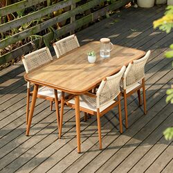 Meiqi Outdoor Courtyard Table and Chair Set, Leisure Home Rattan Chair, Balcony Trendy Combination Dining Table, Waterproof and Sun-Resistant Villa Table and Chairs Meiqi Outdoor Courtyard Table and Chair Set, Leisure Home Rattan Chair, Balcony Trendy Combination Dining Table, Waterproof and Sun-Resistant Villa Table and Chairs