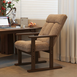 Solid Wood Computer Chair for Home Use, Comfortable for Long Sitting, Desk Sofa Chair, Office Chair with Backrest, Foldable Reclining Lazy Chair Solid Wood Computer Chair for Home Use, Comfortable for Long Sitting, Desk Sofa Chair, Office Chair with Backrest, Foldable Reclining Lazy Chair