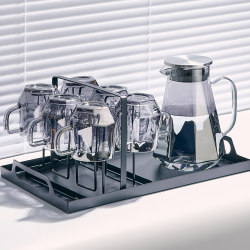 High-End Glass Cup Set for Home Use, Suitable for Drinking Water, Living Room Entertaining, High Temperature Resistant, with Handle, Tea Cup, Household Cupware High-End Glass Cup Set for Home Use, Suitable for Drinking Water, Living Room Entertaining, High Temperature Resistant, with Handle, Tea Cup, Household Cupware