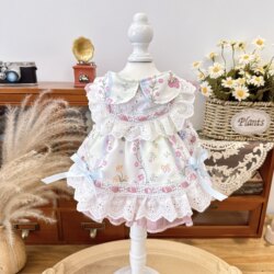 MZ Original Puppy Bunny Dog Cat Floral Skirt Lolita Summer Bichon Pet Puppy Kitten Pomeranian MZ Original Puppy Bunny Dog Cat Floral Skirt Lolita Summer Bichon Pet Puppy Kitten Pomeranian