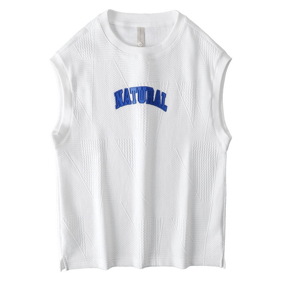 Summer high -level sensor cotton flower short -sleeved men's sleeveless sports suit Tide brand handsome fitness running vest shorts Summer high -level sensor cotton flower short -sleeved men's sleeveless sports suit Tide brand handsome fitness running vest shorts