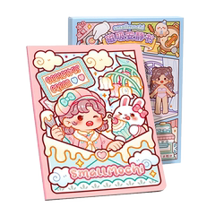 Little Mochi Quiet Book 3D Sticker Painting Little Mochi Quiet Book 3D Sticker Painting