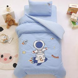 Pure Cotton Kindergarten Quilt Three-Piece Set, All-Cotton Bedding Six-Piece Set, Baby Naptime Bedding for Entering Kindergarten, Infant Children's Bedding Pure Cotton Kindergarten Quilt Three-Piece Set, All-Cotton Bedding Six-Piece Set, Baby Naptime Bedding for Entering Kindergarten, Infant Children's Bedding