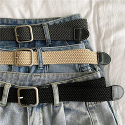 2025 New Woven Belt Men's Belt Women's Jeans Belt Military Training Trendy ins Style Young People Canvas 2025 New Woven Belt Men's Belt Women's Jeans Belt Military Training Trendy ins Style Young People Canvas