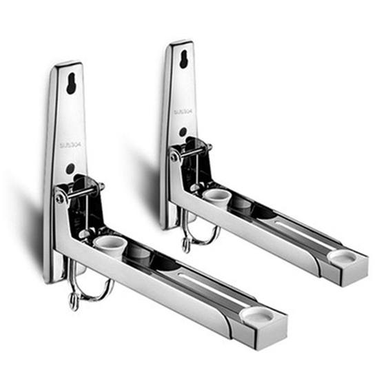 Kitchen Thickened 304 Stainless Steel Microwave Holder Oven Storage Shelf Hanging Bracket Wall-mounted Telescopic Wall Rack Kitchen Thickened 304 Stainless Steel Microwave Holder Oven Storage Shelf Hanging Bracket Wall-mounted Telescopic Wall Rack