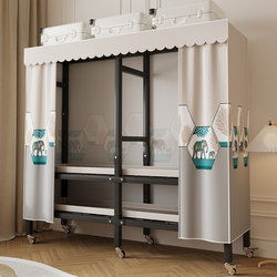 Movable Wardrobe with Wheels, Fabric Wardrobe for Home Use, All-Steel Frame, Simple Wardrobe, Sturdy and Durable, 2025 New Hot Model Movable Wardrobe with Wheels, Fabric Wardrobe for Home Use, All-Steel Frame, Simple Wardrobe, Sturdy and Durable, 2025 New Hot Model