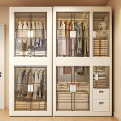 Wardrobe for Home Bedroom Storage, Foldable Storage Cabinet for Children, No Installation Required, Simple Integrated Adult Shelf-Style Wardrobe Wardrobe for Home Bedroom Storage, Foldable Storage Cabinet for Children, No Installation Required, Simple Integrated Adult Shelf-Style Wardrobe
