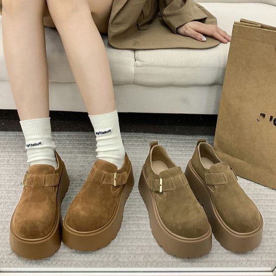 Small heightened anti-slip thick-soled Birkenstock shoes for women's singles shoes 2025 spring and autumn new retro versatile loafers
Small heightened anti-slip thick-soled Birkenstock shoes for women's singles shoes 2025 spring and autumn new retro versatile loafers