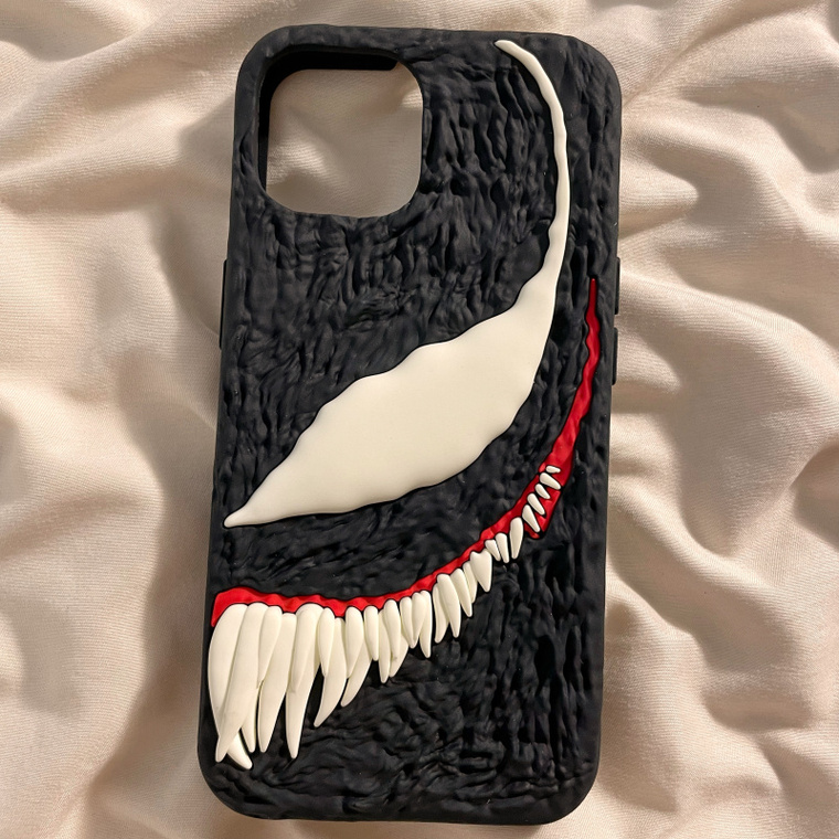 Venom 3D Silicone TPU 15, 14, 13, 12, 11 iPhone Case