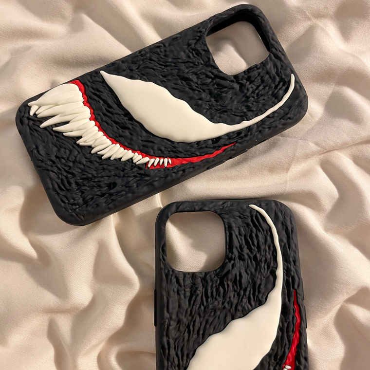 Venom 3D Silicone TPU 15, 14, 13, 12, 11 iPhone Case