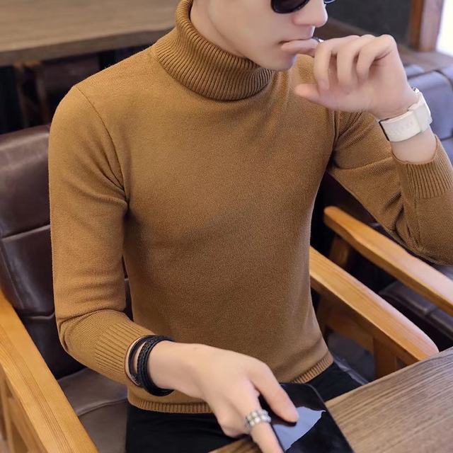 Clearance Clearance Men S Turtleneck Sweater Autumn And Winter Slim Fit