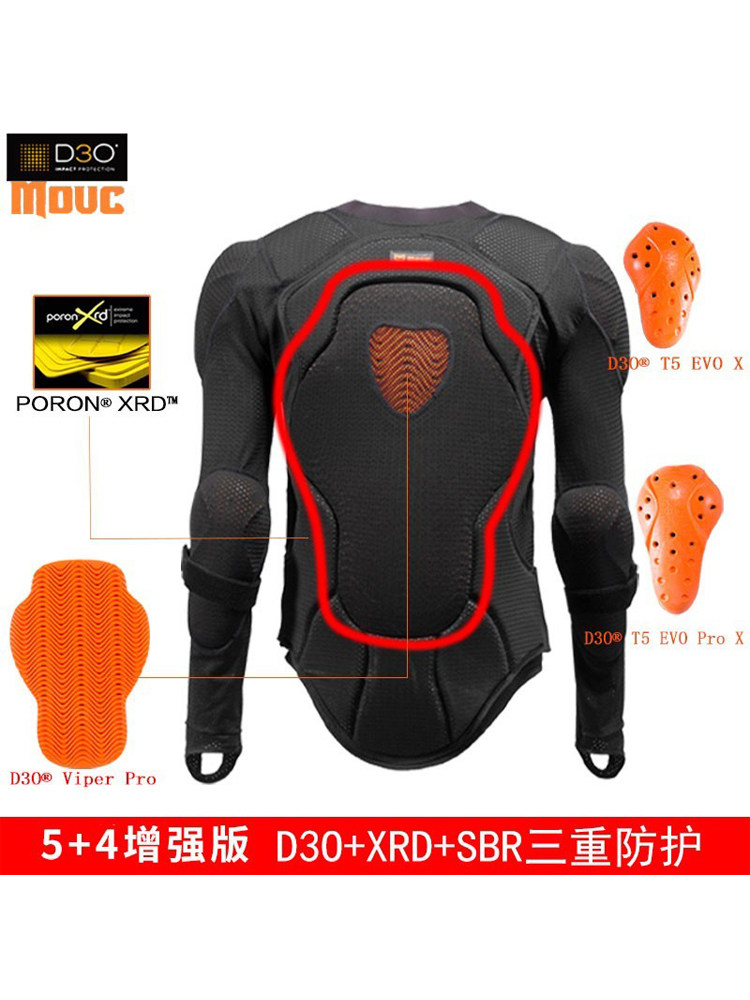 Doorek D3O Ski Protective Gear Armor Suit Men's Women's