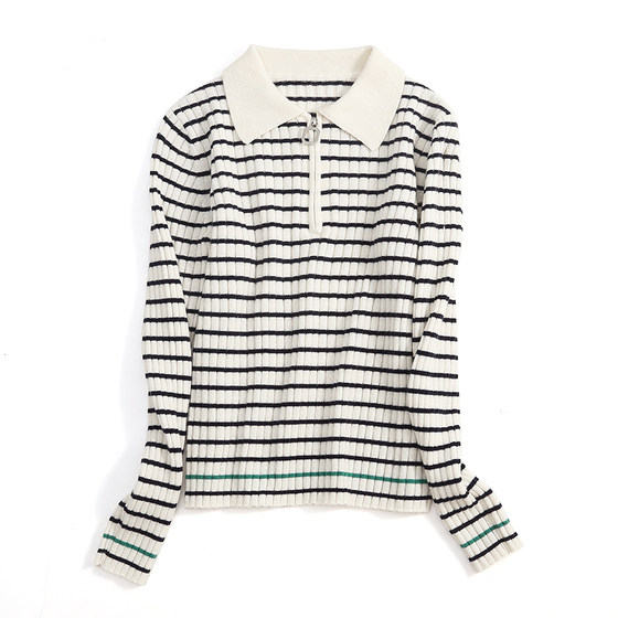 Design big names show match! Cashmere sweater for women lapel clip pullover knitted navy striped strip slim sweater
Design big names show match! Cashmere sweater for women lapel clip pullover knitted navy striped strip slim sweater