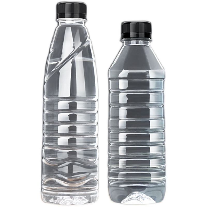 Wensu 500ml プラスチックボトル - 食品グレードPET、蓋付き透明