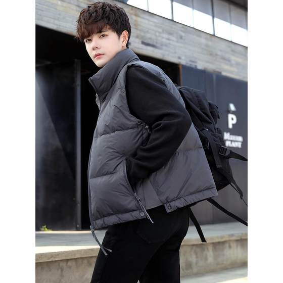 Down vest men's stand-up collar 2025 new autumn and winter gray duck down trendy brand thickened horse clip men's vest vest jacket
Down vest men's stand-up collar 2025 new autumn and winter gray duck down trendy brand thickened horse clip men's vest vest jacket