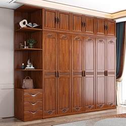 Ouyayi Chinese-Style Rosewood Wardrobe for Home Use in the Bedroom, Hanging Wardrobe for Various Sizes of Apartments, Economical Storage Cabinet, Solid Wood Ouyayi Chinese-Style Rosewood Wardrobe for Home Use in the Bedroom, Hanging Wardrobe for Various Sizes of Apartments, Economical Storage Cabinet, Solid Wood