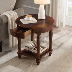 Ouyayijia American-Style Solid Wood Living Room Side Table Small Apartment Table Small Coffee Table Sofa Side Cabinet Corner Table Coffee Table Ouyayijia American-Style Solid Wood Living Room Side Table Small Apartment Table Small Coffee Table Sofa Side Cabinet Corner Table Coffee Table