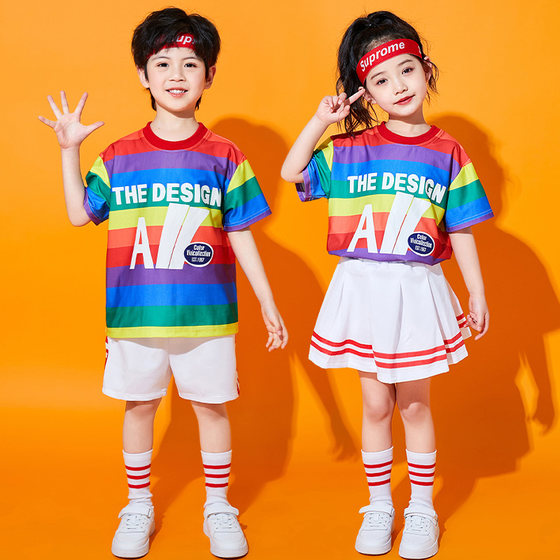 Children's cheerleading costumes for elementary school sports meeting opening ceremony class suit cheerleading costumes Children's cheerleading costumes for elementary school sports meeting opening ceremony class suit cheerleading costumes