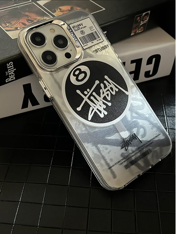 Silver — Stussy 8 Ball Magsafe New 15, 14, 13, 12 iPhone Case