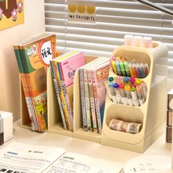 Desktop Book Storage Rack, Bookshelf, Book Stand, Retractable Compartment, Stationery Pen Holder, Storage Box, Student Desk Storage Rack Desktop Book Storage Rack, Bookshelf, Book Stand, Retractable Compartment, Stationery Pen Holder, Storage Box, Student Desk Storage Rack