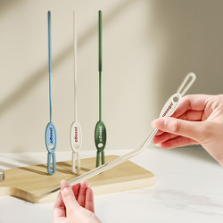 2-in-1 Silicone Straw Brush, Cup Brush, Straw Cleaning Brush, Extended Bottle Cleaning Tool, Gap Brush 2-in-1 Silicone Straw Brush, Cup Brush, Straw Cleaning Brush, Extended Bottle Cleaning Tool, Gap Brush