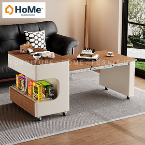 Coffee table, living room, small sofa side table, movable coffee table side cabinet, household folding telescopic multi-functional small table Coffee table, living room, small sofa side table, movable coffee table side cabinet, household folding telescopic multi-functional small table