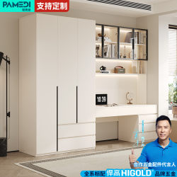 Solid Wood Desk with Wardrobe Integrated Bedroom Home Computer Desk with Wardrobe Combination Study Desk Economical Type Solid Wood Desk with Wardrobe Integrated Bedroom Home Computer Desk with Wardrobe Combination Study Desk Economical Type