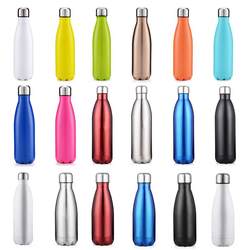 Double-layer stainless steel Coke bottle thermos cup gift bowling men's and women's sports water bottle large capacity customized with engraving Double-layer stainless steel Coke bottle thermos cup gift bowling men's and women's sports water bottle large capacity customized with engraving