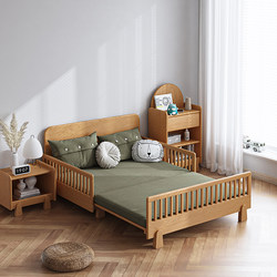Mother's Choice Children's Retractable Bed Solid Wood Single Pull-Out Bed for Boys and Girls with Sliding Baby Guardrail Mother's Choice Children's Retractable Bed Solid Wood Single Pull-Out Bed for Boys and Girls with Sliding Baby Guardrail