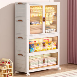 Installation-Free Foldable Storage Cabinet Locker Children's Wardrobe Home Storage Rack Bedroom Clothes Sundries Snack Box Installation-Free Foldable Storage Cabinet Locker Children's Wardrobe Home Storage Rack Bedroom Clothes Sundries Snack Box