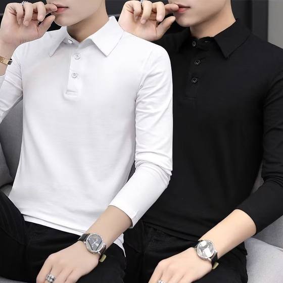 New men's T-shirt Pearl POLO shirt for 2025, young men's business casual versatile long-sleeved T-shirt
New men's T-shirt Pearl POLO shirt for 2025, young men's business casual versatile long-sleeved T-shirt