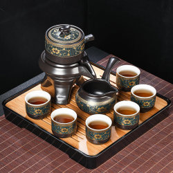 Lazy Stone Tea Set for Home Use in the Living Room, Automatic Teapot, Kung Fu Tea Cups, Small Set, Light Luxury and High-End Lazy Stone Tea Set for Home Use in the Living Room, Automatic Teapot, Kung Fu Tea Cups, Small Set, Light Luxury and High-End